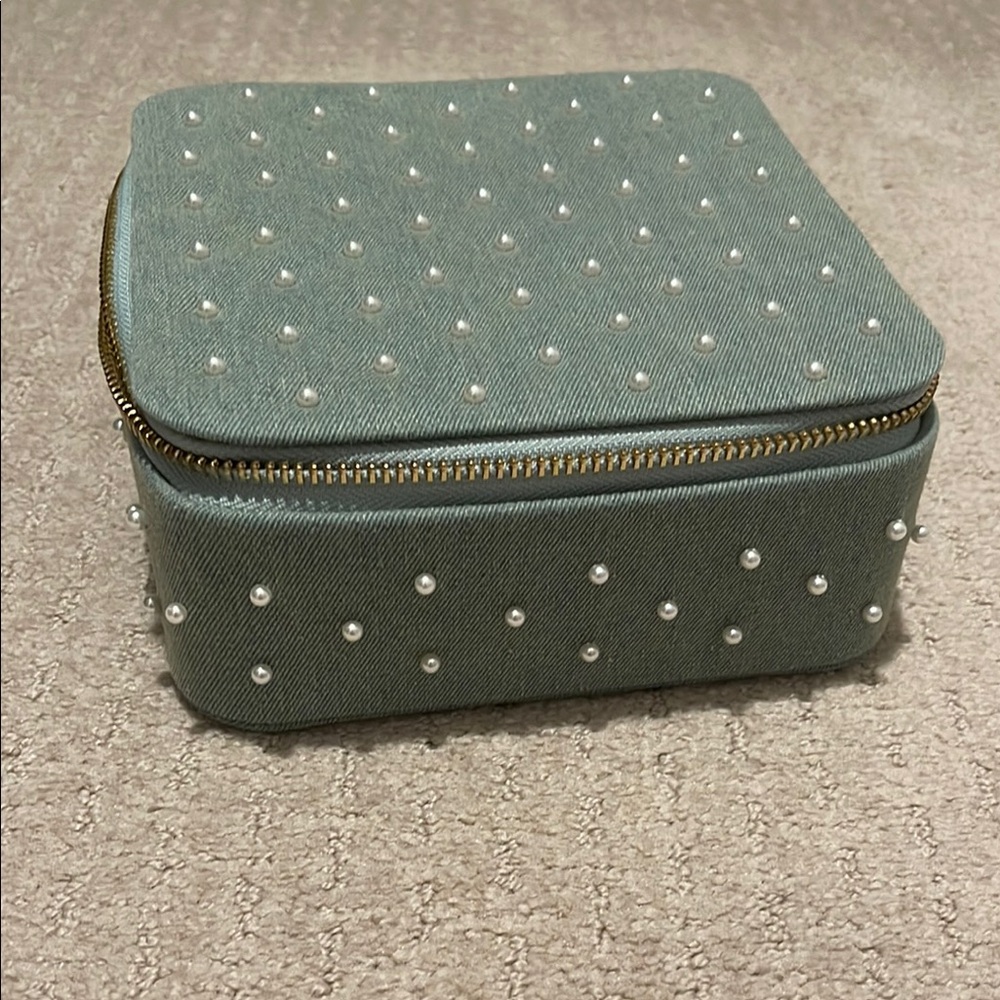 Lele Sadoughi Pearl and Denim Everything Case